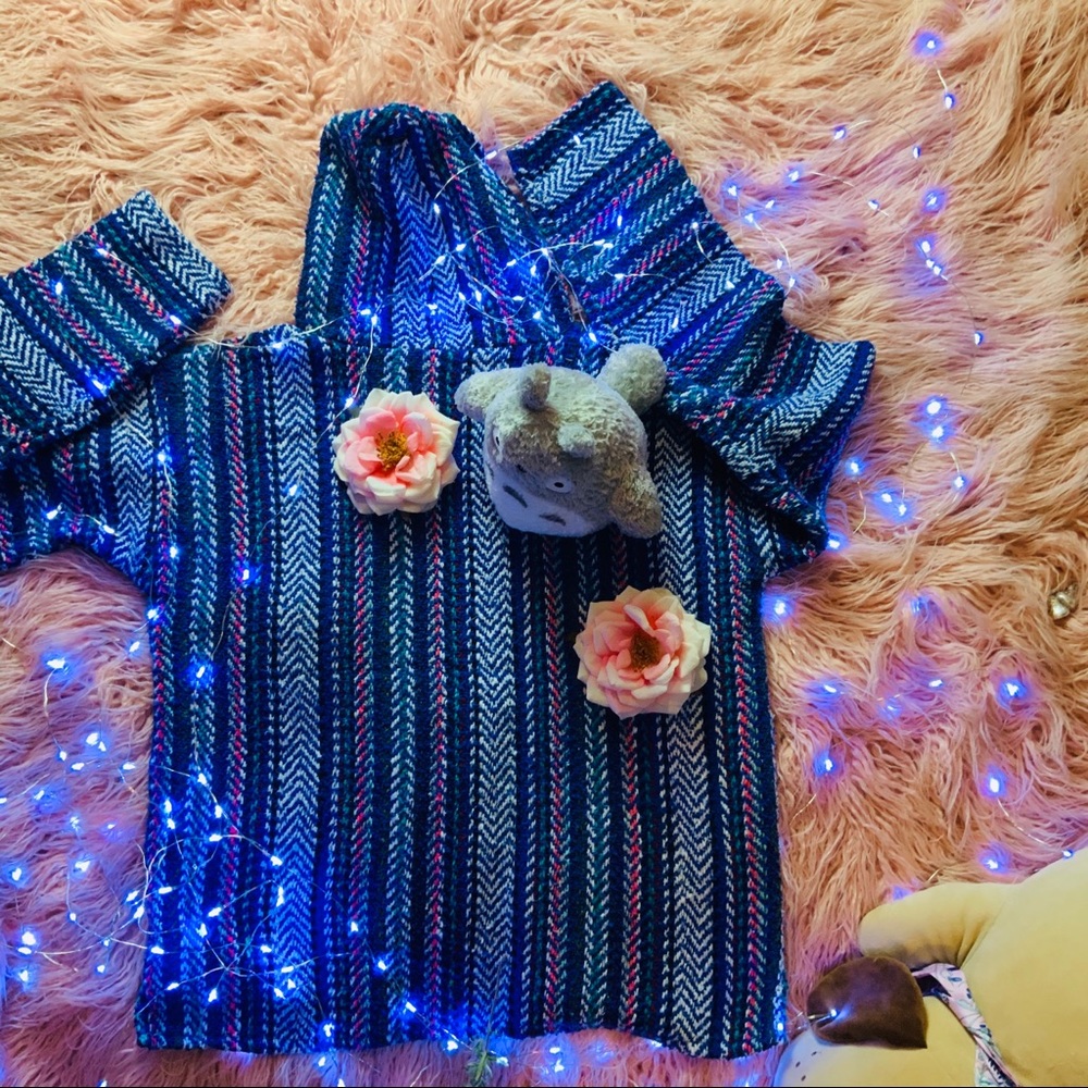 Beautiful Colorful Pancho Hoodie - Picture 5 of 7